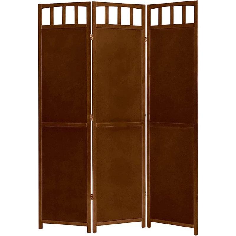 Dekoratif Kesimli Masif Ahşap Katlanır Paravan - 178x133 cm - 184482