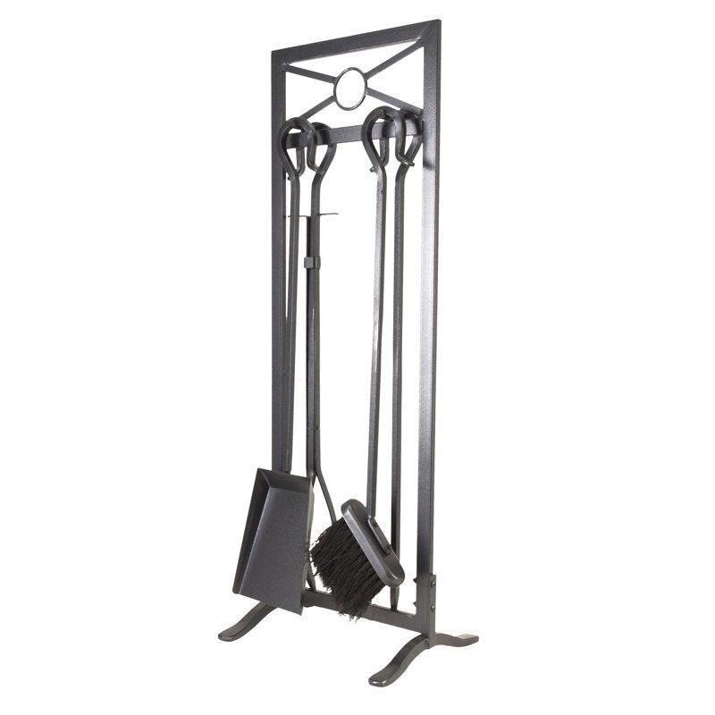 Demir Rengi Çelik Stantlı Şömine Maşa Takımı - 78 cm - 188322