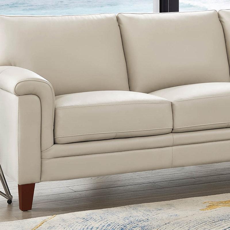 Deri Masif Ahşap Modern İkili Koltuk - 157 cm - 207148
