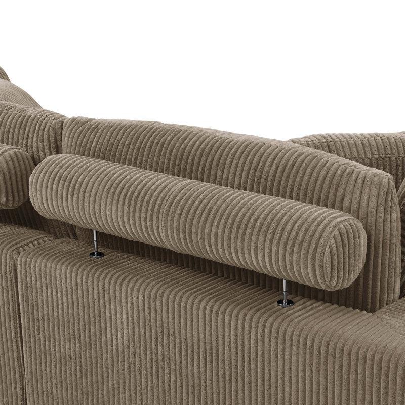 Deve Tüyü Fitilli Kadife Modüler Sol Köşe Koltuk - 228x165 cm - 194153