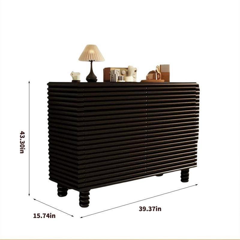 Doğal Ahşap Çekmeceli Kapaklı Ayakkabılık - 100x40x110 cm - 227433