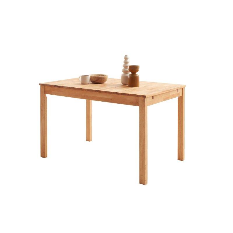 Doğal Ahşap Masif Kayın Büyüyebilen Bohem Yemek Masası - 125-165x80 cm - 236657