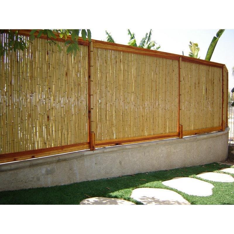Doğal Bambu Dekoratif Rulo Balkon Çiti - 122x244 cm - 174610