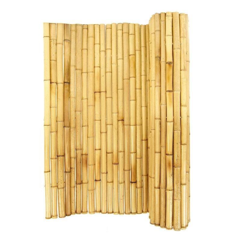 Doğal Bambu Dekoratif Rulo Balkon Çiti - 122x244 cm - 174610