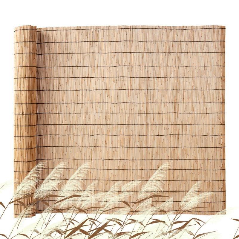 Doğal Kamış Çift Taraflı Gizlilik Sağlayan Balkon Çiti - 153x488 cm - 174520