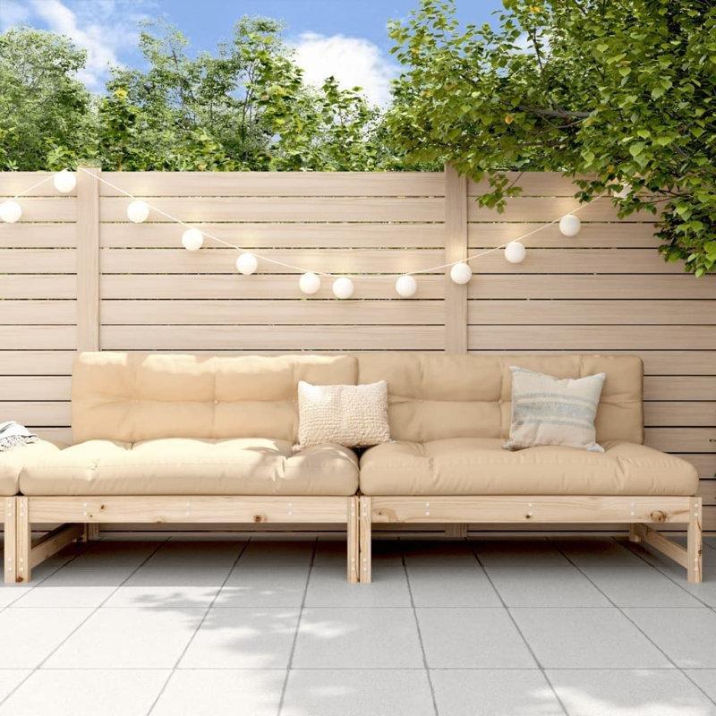 Doğal Masif Çam 2 Parça Palet Koltuk - 120 cm - 177466
