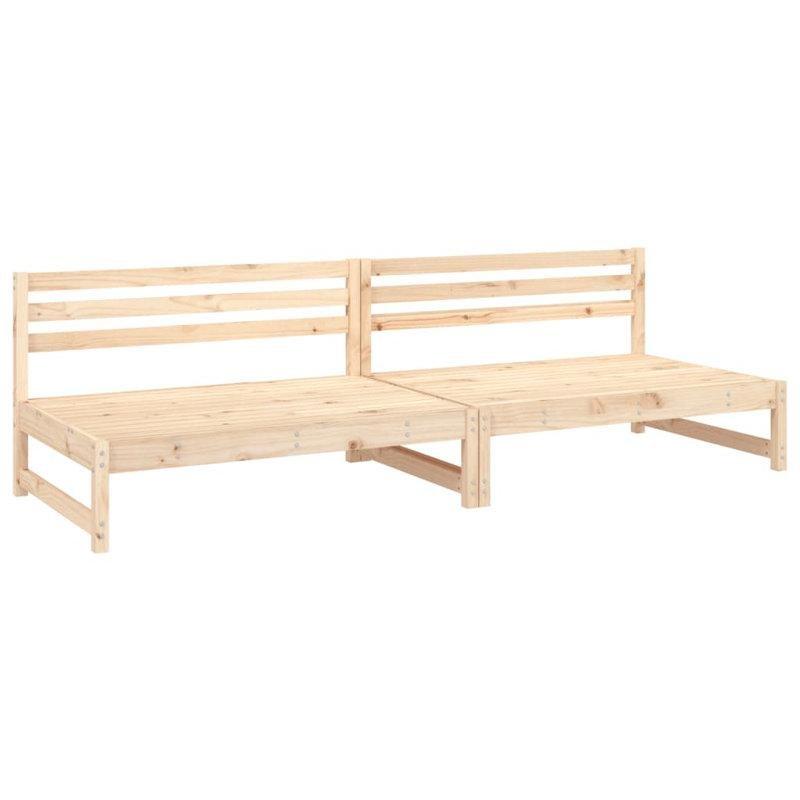 Doğal Masif Çam 2 Parça Palet Koltuk - 120 cm - 177466