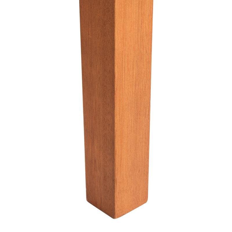Doğal Okaliptüs Ağacı Minderli 4 Kişilik Dikdörtgen Bahçe Masa Takımı - 152x95 cm - 213783