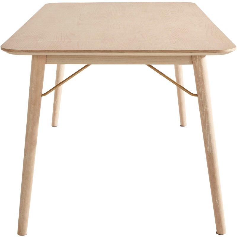 Doğal Renk FSC® Sertifikalı Dişbudak ve Okaliptüs Ahşap Dikdörtgen Bohem Yemek Masası - 180x90 cm - 236867