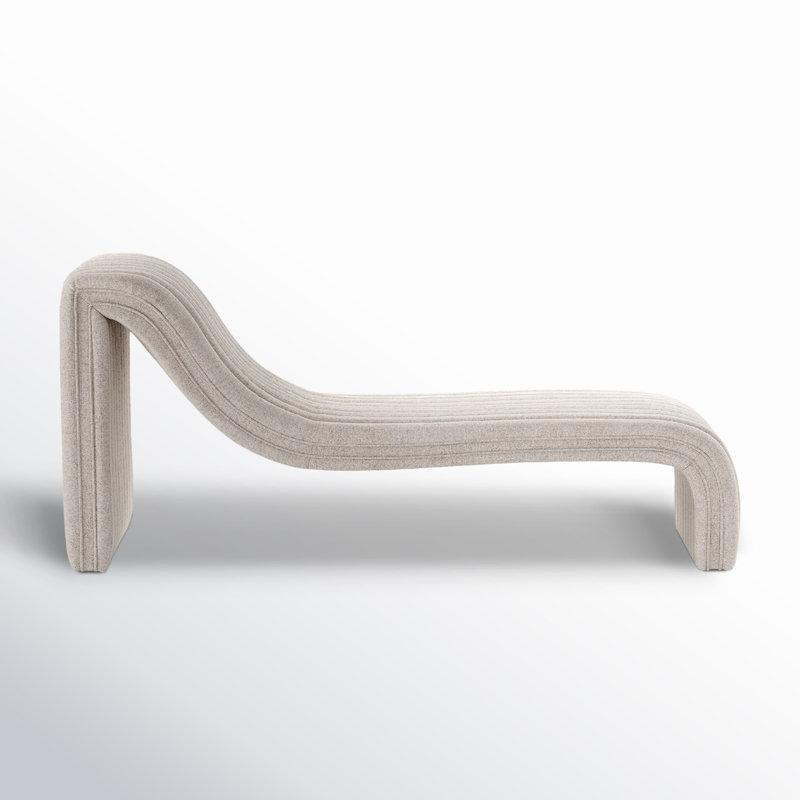 Doğal Renk Kadife Döşemeli Metal İskeletli Kolsuz Josephine Koltuk - 188 cm - 190209