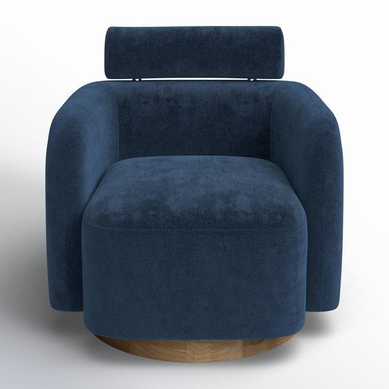 Döner Masif Ahşap Fıçı Tasarım Tekli Koltuk - 203881