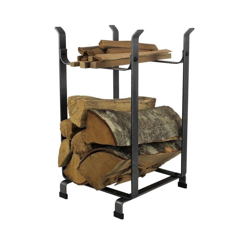 Dövme Çelik Modern Endüstriyel Tasarım Şömine Odunluk - 63x36 cm - 189420