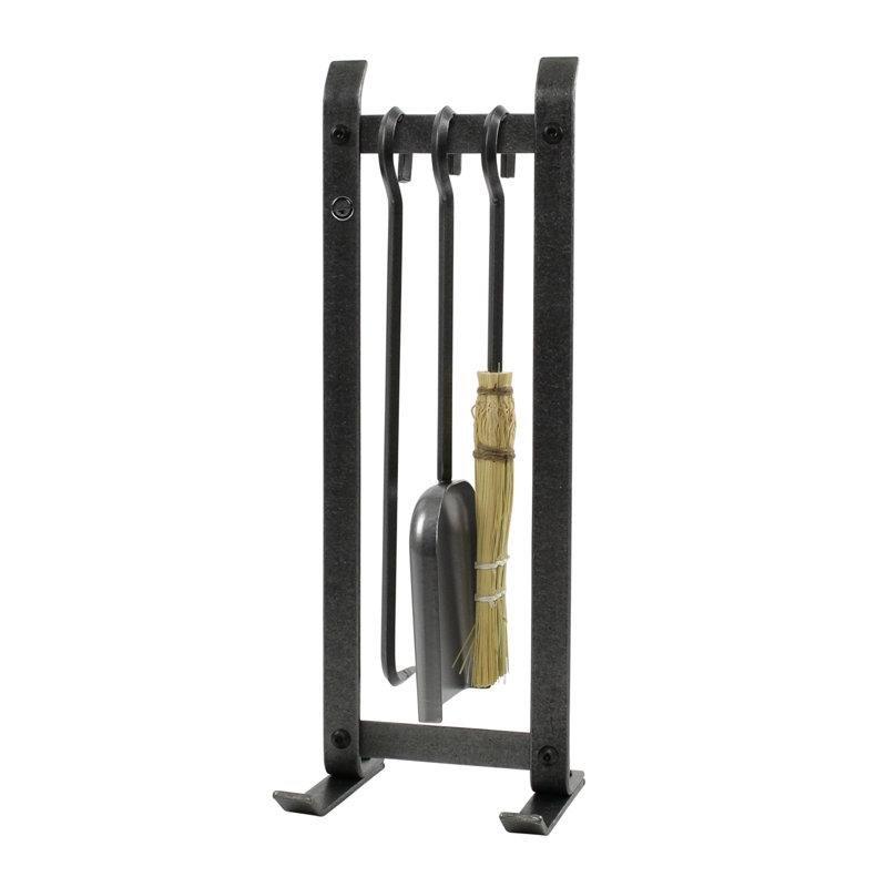 Dövme Çelik Stantlı 3 Parçalı Şömine Maşa Takımı - 59 cm - 188297
