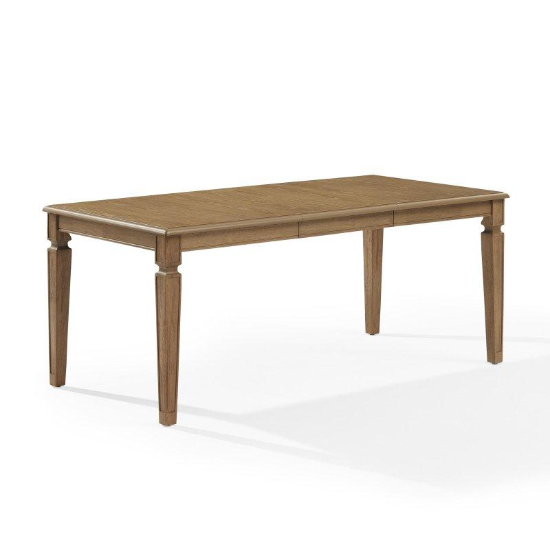 Driftwood Kahverengi MDF Açılabilir Tornalı Ayaklı Bohem Yemek Masası - 183x92 cm - 237890