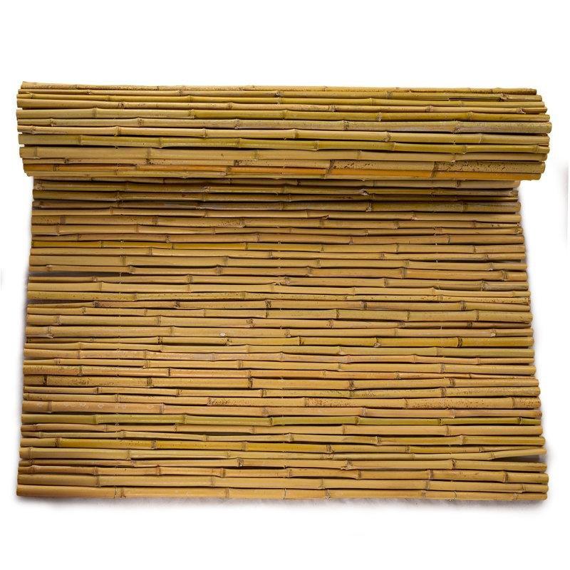 El Yapımı Esnek Bambu Balkon Çiti - 244x92 cm - 174706