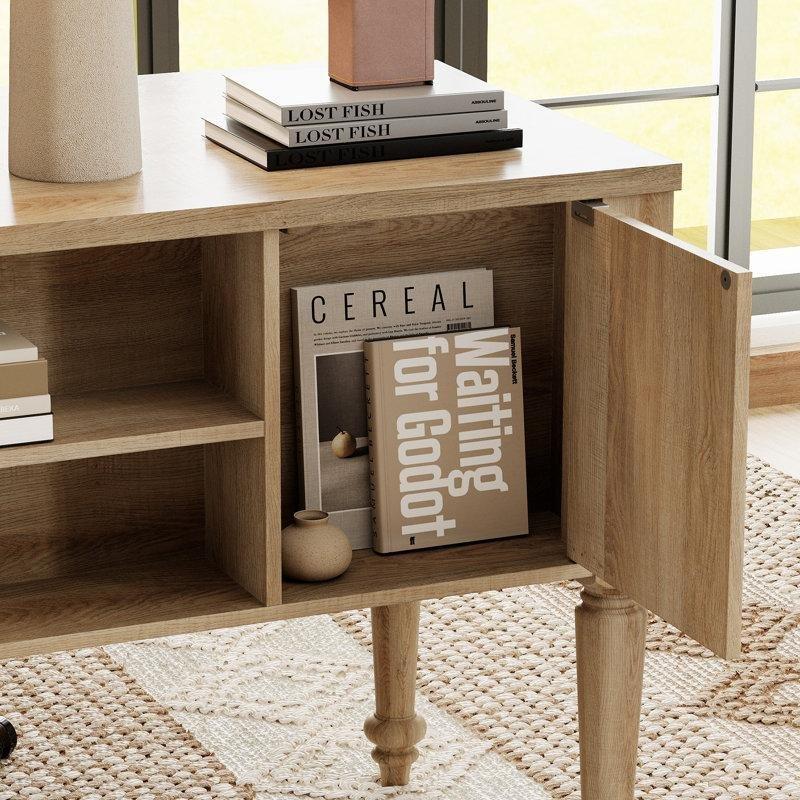 Eskitme Masif ve MDF Ahşap 5 Çekmeceli Şarj İstasyonlu Arka Depolama Bölmeli Yönetici Ofis Masası - 142x58 cm - 177239