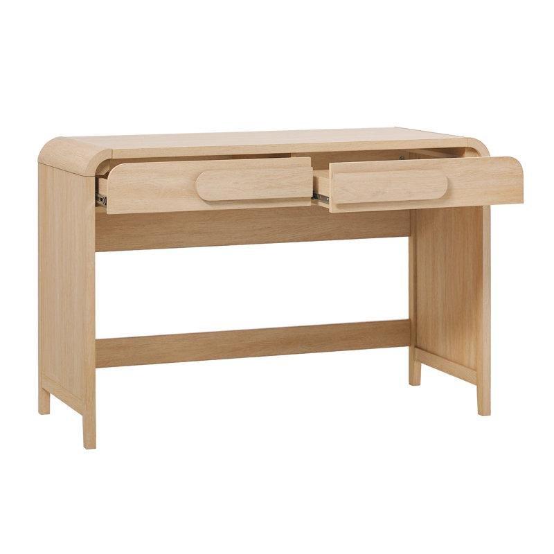 Eskitme MDF Şelale Tasarım 2 Çekmeceli Vintage Çalışma Masası - 115x51 cm - 234887