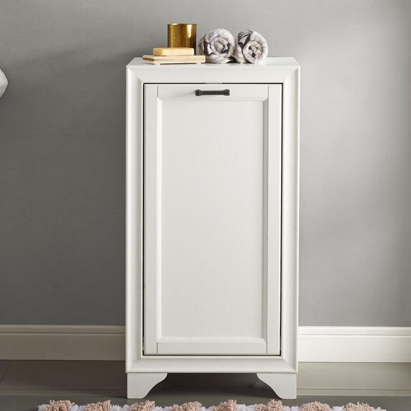 Eskitme Nötr Masif ve Endüstriyel Ahşap Dolaplı Çamaşır Sepeti - 90x46x39 cm - 187267
