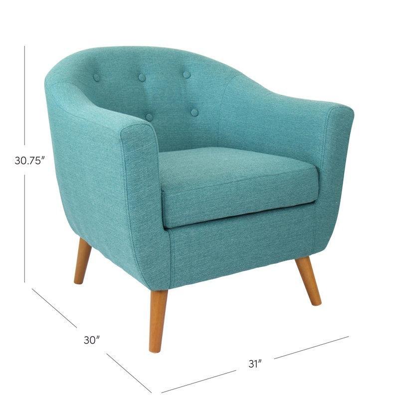 Espresso Masif Ahşap Kapitoneli Tekli Koltuk - 77 cm - 204637