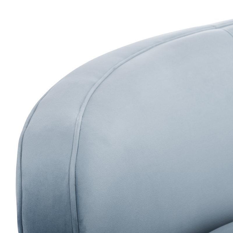 Fildişi Bukle Kumaş Gold Metal Ayaklı Kavisli Sırtlı Koltuk - 228 cm - 197526