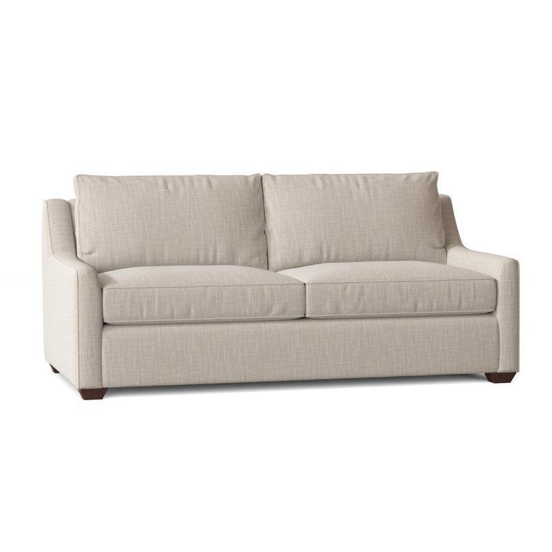 Fildişi Kadife Gömme Kollu Yataklı Koltuk - 182 cm - 197501