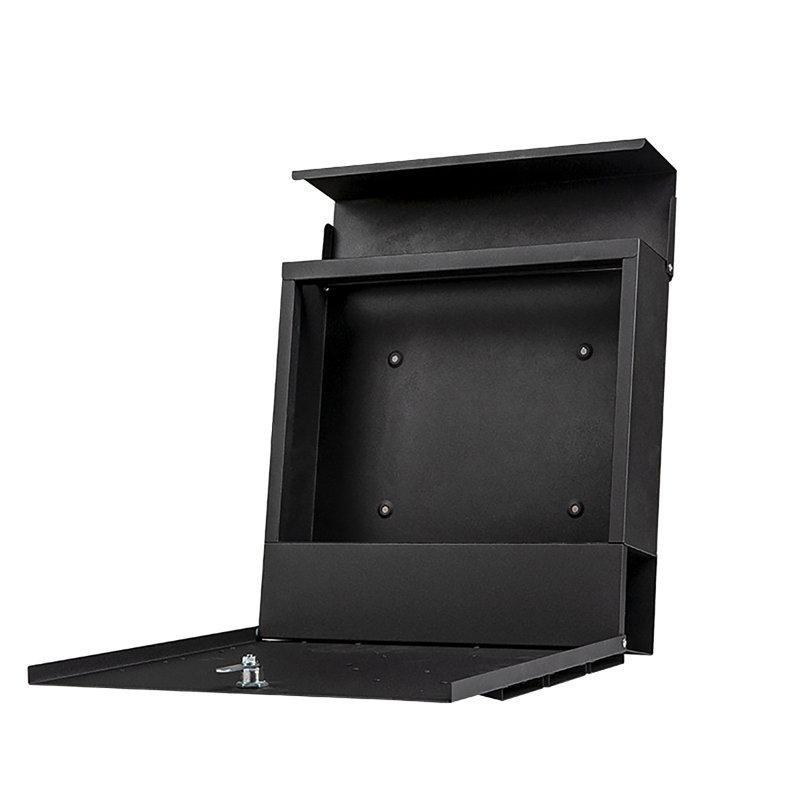 Galvanizli Çelik Gazetelikli Kilitli Dikey Posta Kutusu - 37x37 cm - 165739