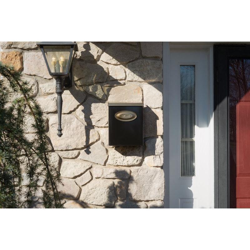 Galvanizli Çelik Kilitli Dikey Duvara Monte Posta Kutusu - 25x32 cm - 165919