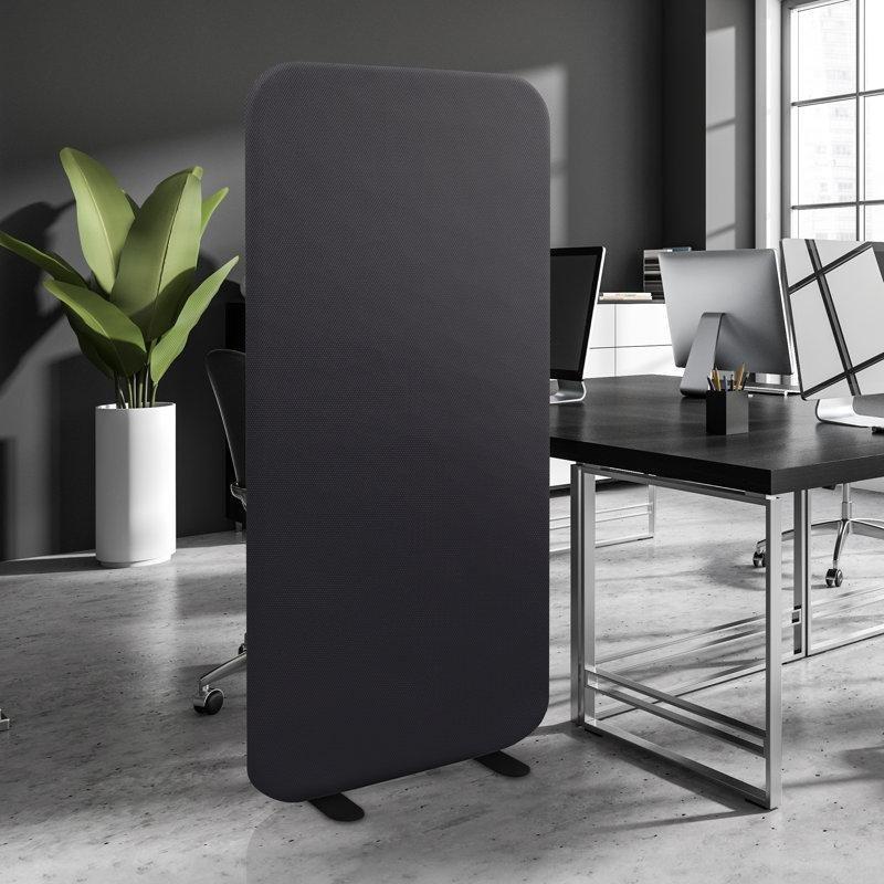 Gece Mavisi Polyester Kumaş Metal Çerçeveli Portatif Genişletilebilir Paravan - 74x166 cm - 184362