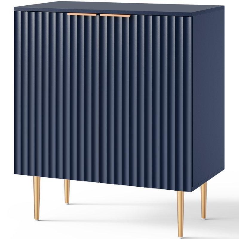 Gold Metal Ayaklı MDF Yivli Kapaklı Ayarlanabilir Raflı Ayakkabılık - 73x40x88 cm - 228447