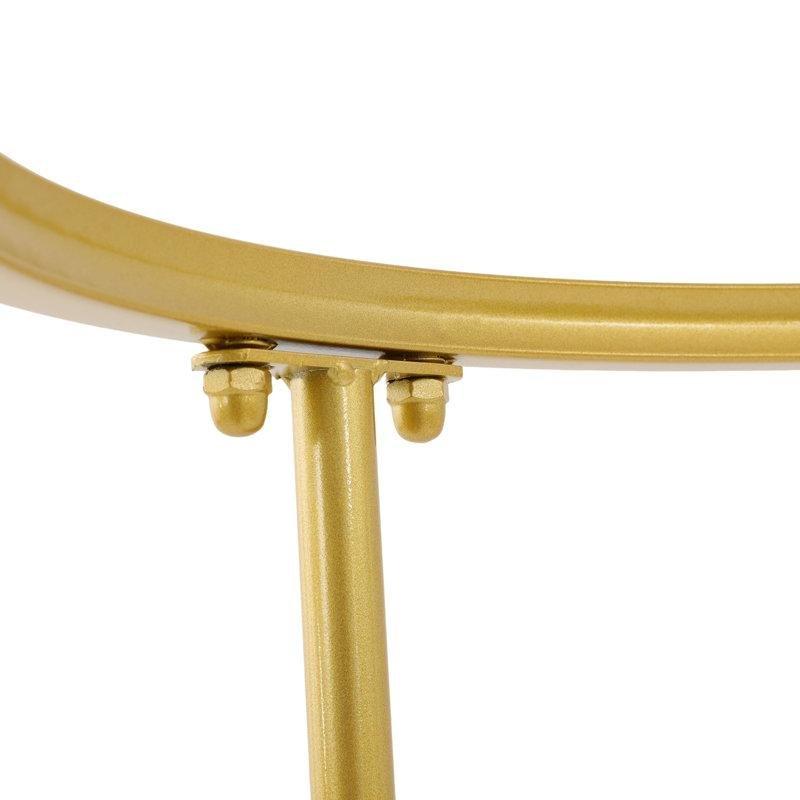 Gold Metal Oval Tasarım Ayaklı Askılık - 120 cm - 165493