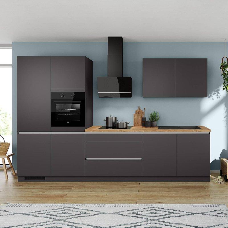 Grafit Sunta Ankastre Cihazlı Sol Yönlü Mutfak Modeli - 340 cm - 184964