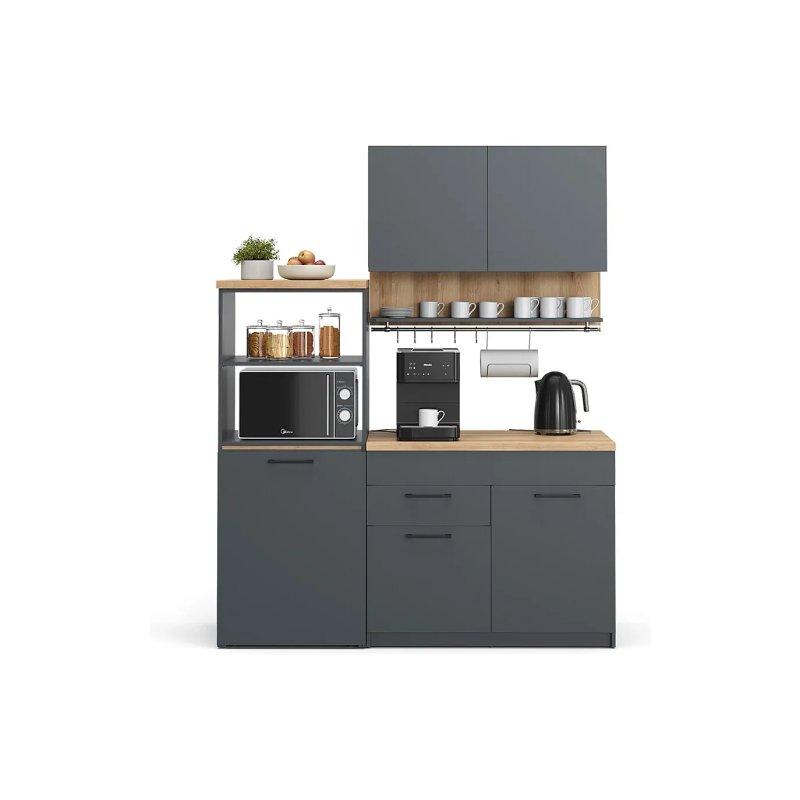 Grej Mutfak Modeli - 160x60x82 cm - 186520