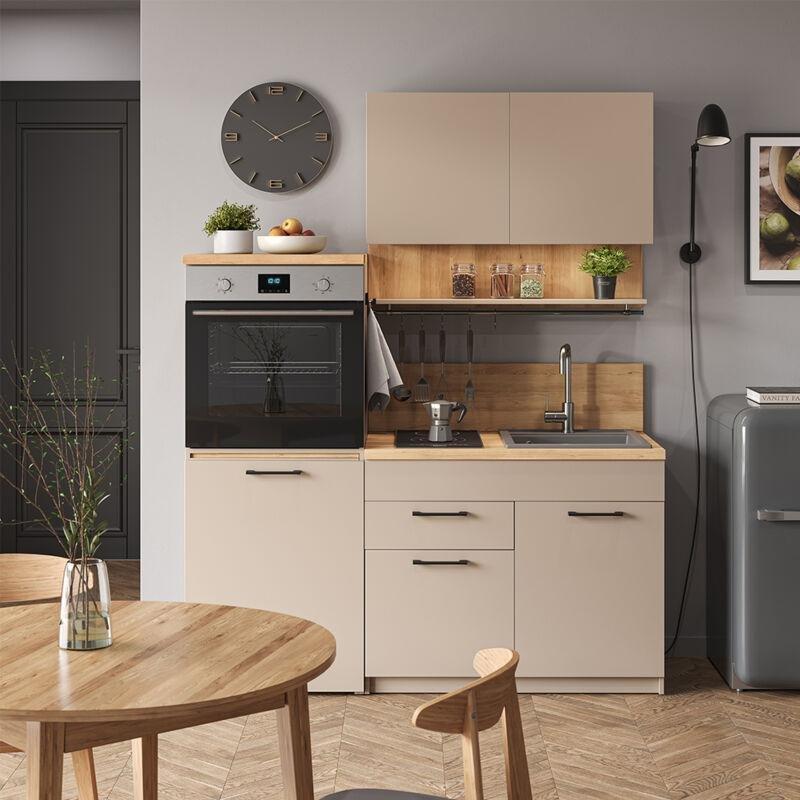 Grej Suntalam Uzatılabilir Masalı Mutfak Modeli - 160 cm - 185968