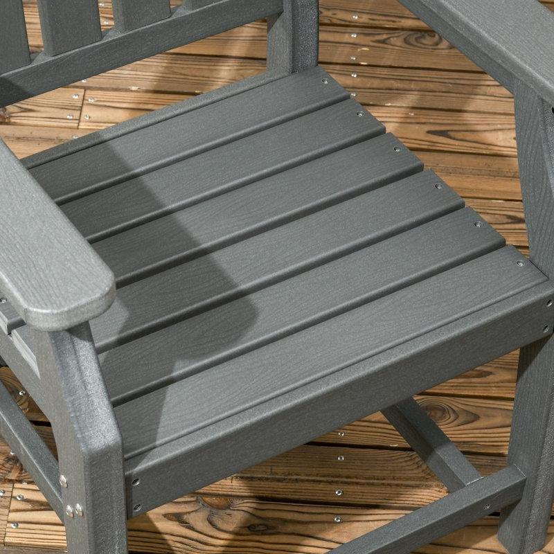 Gri Ahşap Dokulu Reçine Şemsiye Delikli Minderli 6 Kişilik Bahçe Masa Takımı - 153 cm - 214260