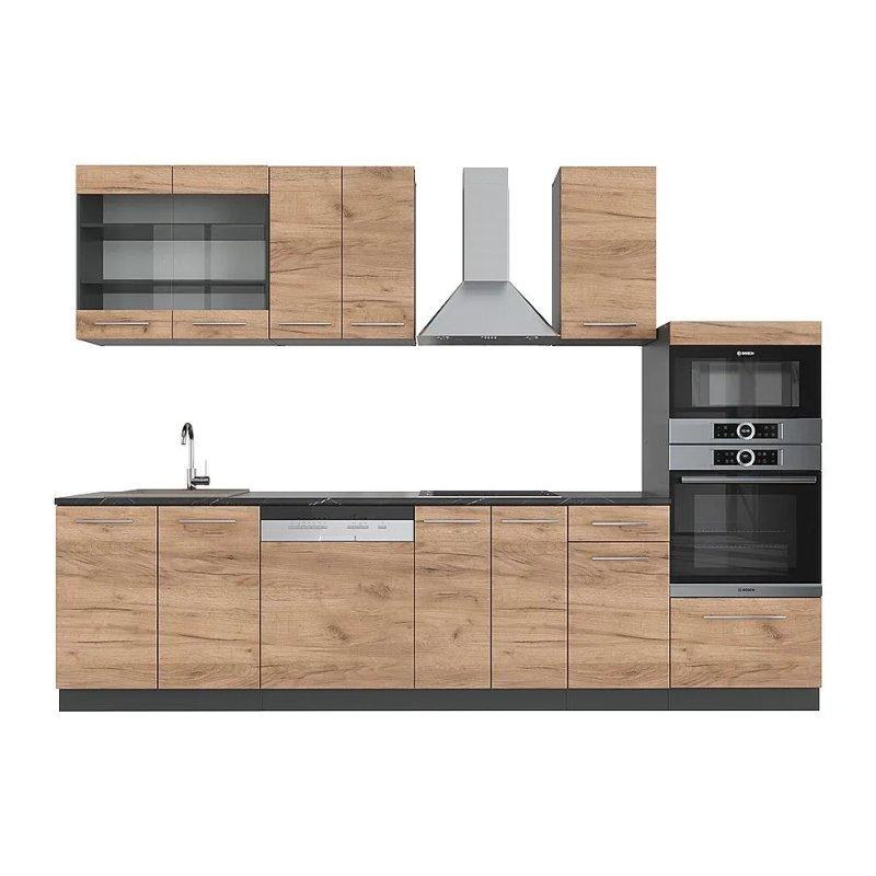 Gri Bej ve Antrasit Mutfak Modeli - 300x60x82 cm - 186478