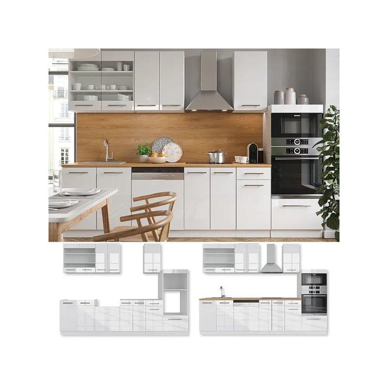 Gri Bej ve Beyaz Hazır Mutfak - 300x46x82 cm - 186547