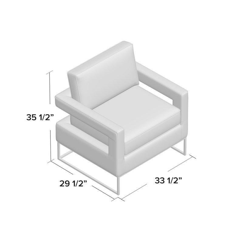 Gri Kadife Krom Ayaklı Kare Kollu Tekli Koltuk - 204681