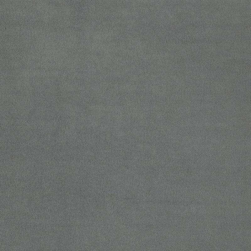 Gri Kadife Kumaş Düğme Kapitoneli Masif Ahşap Ayaklı Kolsuz Tekli Koltuk - 58 cm - 205223