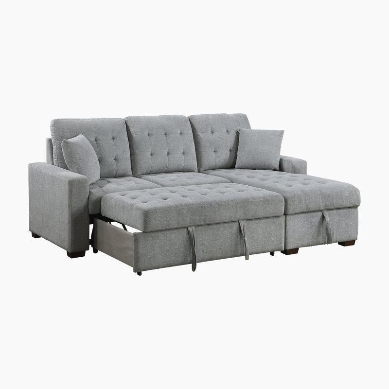 Gri Kadife Yataklı Sandıklı Sağ Köşe Koltuk - 219 cm - 194125