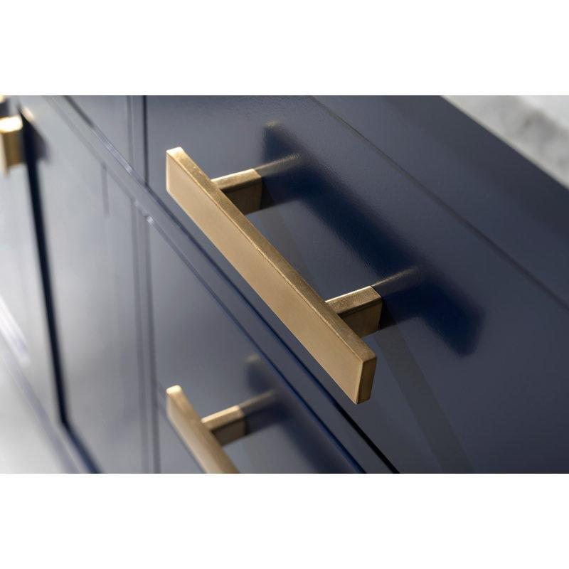 Gri Masif Huş Ağacı ve MDF Kuvars Tezgahlı Çekmeceli Banyo Lavabo Dolabı - 138 cm - 198633