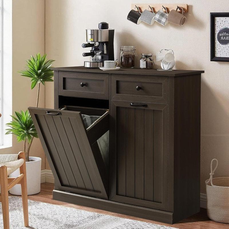 Gri MDF 2 Çekmeceli Çift Devrilir Kapaklı Dolaplı Çamaşır Sepeti - 101 cm - 187247