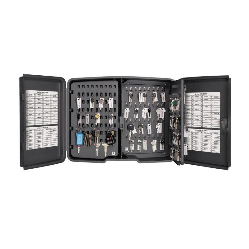 Gri Polipropilen 216 Kancalı Kilitli Duvara Monte Anahtar Kutusu - 49x41x11 cm - 171867