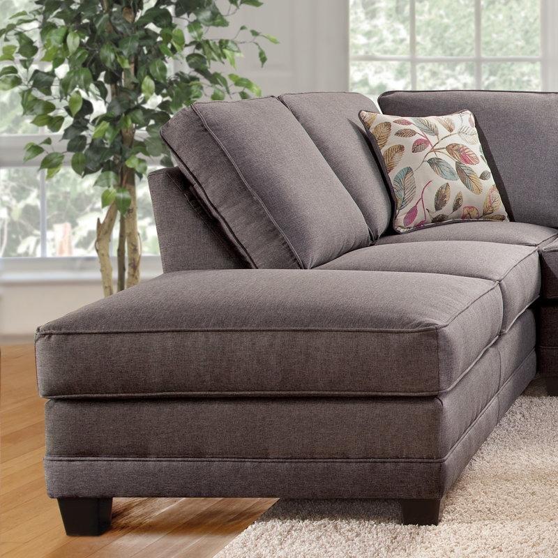 Gri Polyester Sol Köşe Minderli Sırt 6 Kişilik Köşe Koltuk - 287x211 cm - 193122