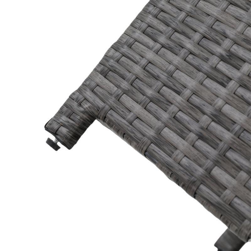 Gri Rattan Depolamalı 2 Kişilik Bahçe Takımı - 210304