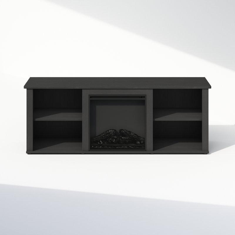 Gri Suntalam Ayarlanabilir Raflı Şömineli Tv Ünitesi - 149 cm - 220209