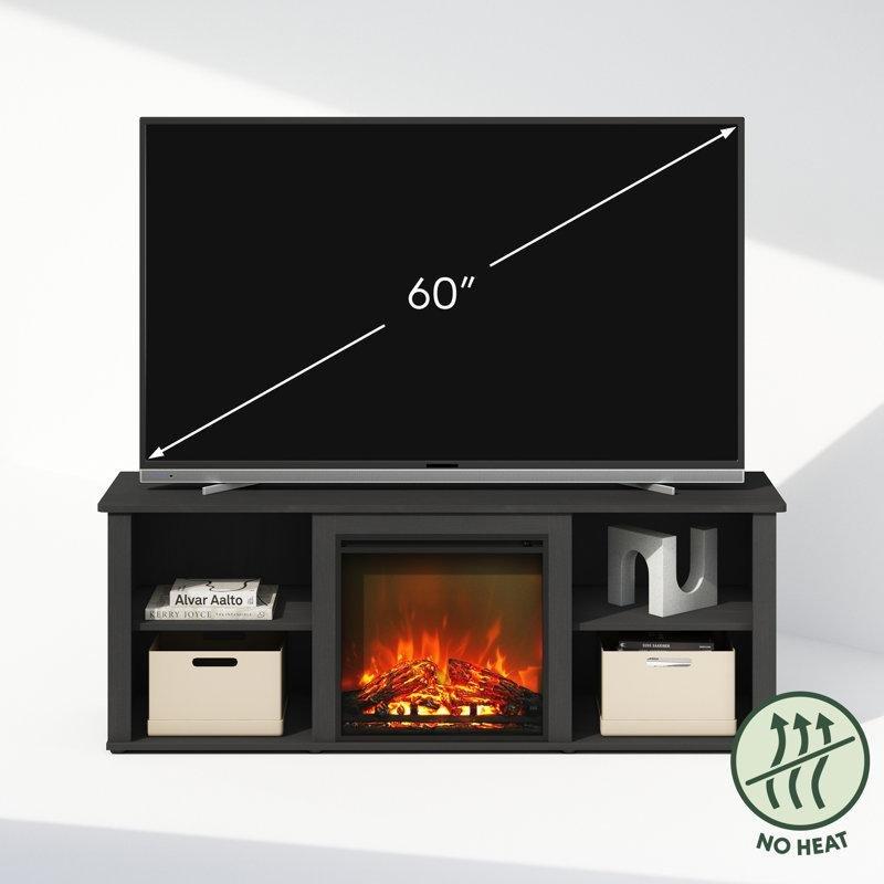 Gri Suntalam Ayarlanabilir Raflı Şömineli Tv Ünitesi - 149 cm - 220209