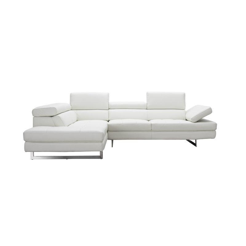Hakiki Deri Ayarlanabilir Başlıklı Bisküvi Kapitoneli L Köşe Koltuk Takımı - 290x224 cm - 194007