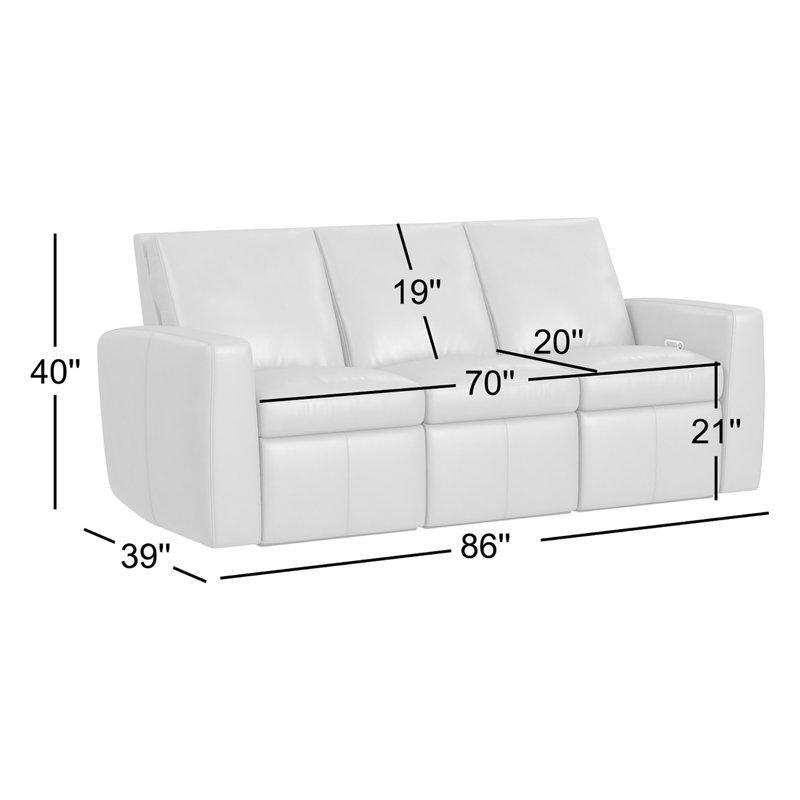 Hakiki Deri Sıfır Yerçekimi Pozisyonlu Elektrikli Mekanizmalı ve USB Portlu Üçlü Koltuk - 196839