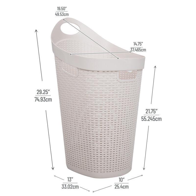 Hasır Tasarım Tekerlekli Plastik Çamaşır Sepeti 60 L - 187576
