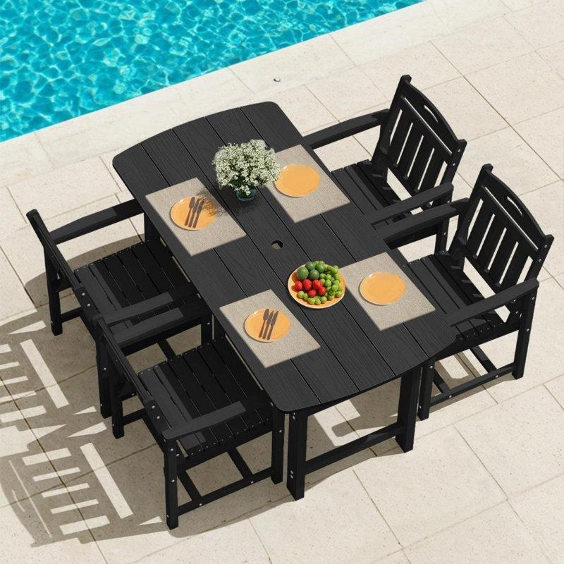 HDPE Ergonomik Kollu 2li Bahçe Sandalyesi - 173628